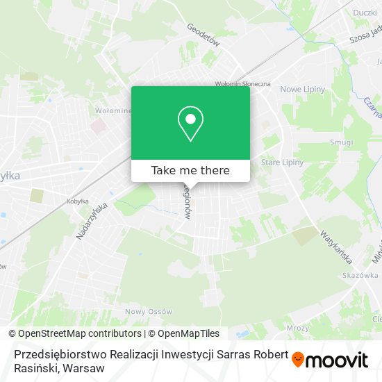 Przedsiębiorstwo Realizacji Inwestycji Sarras Robert Rasiński map