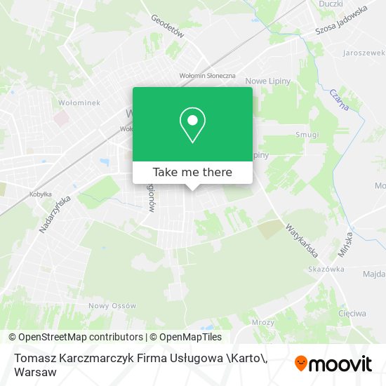 Tomasz Karczmarczyk Firma Usługowa \Karto\ map