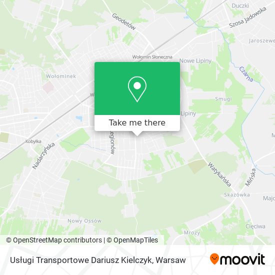 Usługi Transportowe Dariusz Kielczyk map