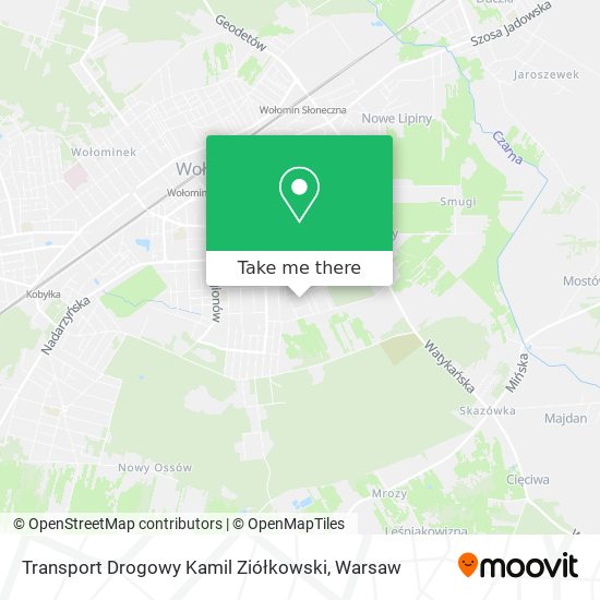 Transport Drogowy Kamil Ziółkowski map