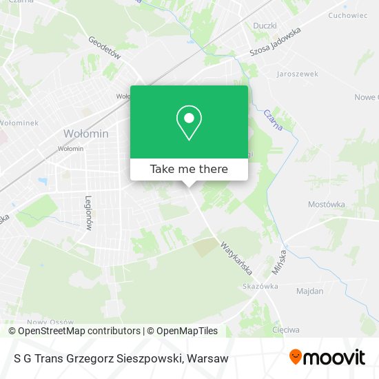 S G Trans Grzegorz Sieszpowski map