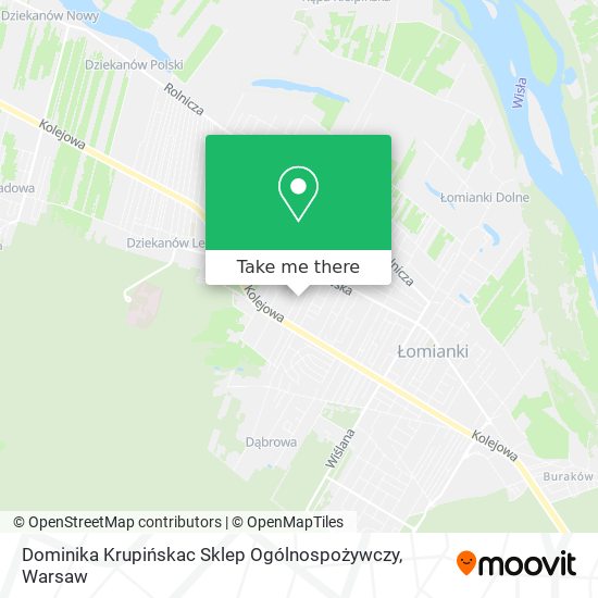 Карта Dominika Krupińskac Sklep Ogólnospożywczy