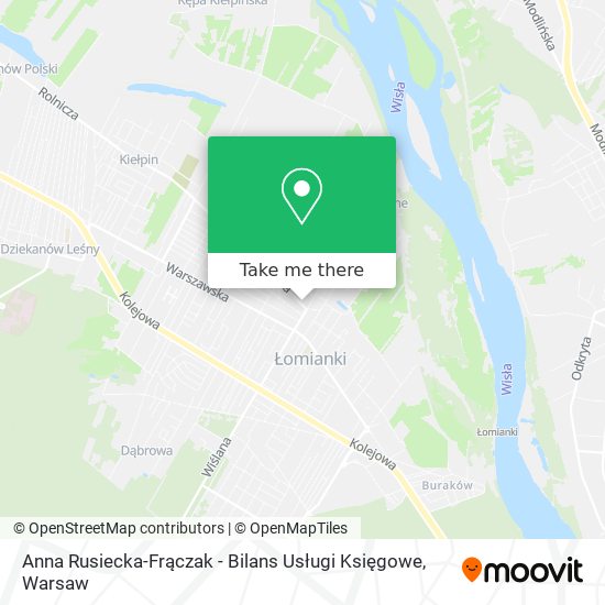 Anna Rusiecka-Frączak - Bilans Usługi Księgowe map