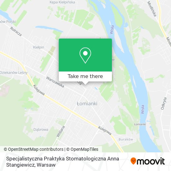 Specjalistyczna Praktyka Stomatologiczna Anna Stangiewicz map