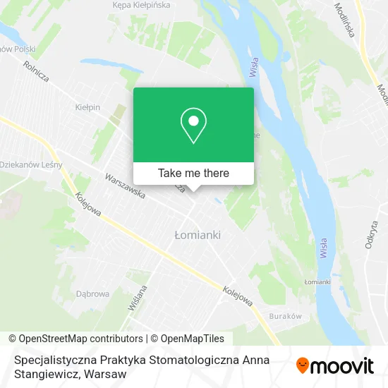 Карта Specjalistyczna Praktyka Stomatologiczna Anna Stangiewicz