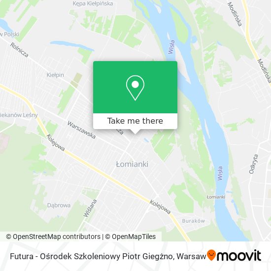 Futura - Ośrodek Szkoleniowy Piotr Giegżno map