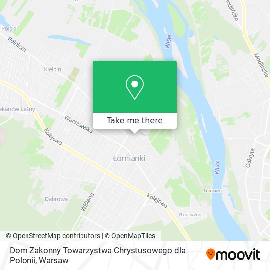 Карта Dom Zakonny Towarzystwa Chrystusowego dla Polonii