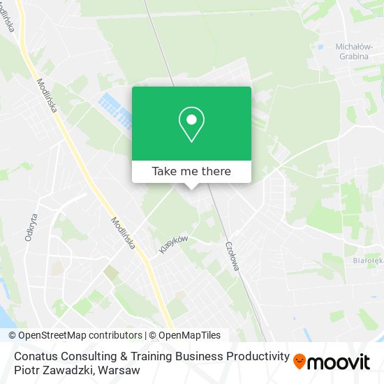 Conatus Consulting & Training Business Productivity Piotr Zawadzki map