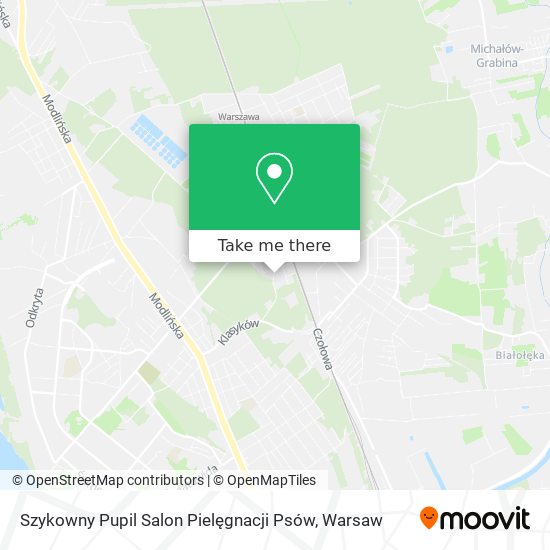 Szykowny Pupil Salon Pielęgnacji Psów map