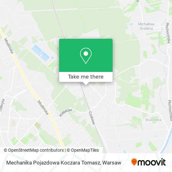 Карта Mechanika Pojazdowa Koczara Tomasz