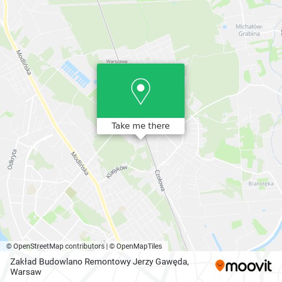 Zakład Budowlano Remontowy Jerzy Gawęda map