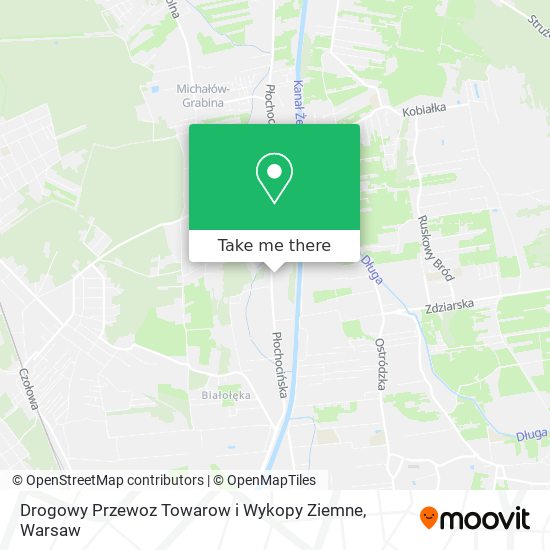 Drogowy Przewoz Towarow i Wykopy Ziemne map