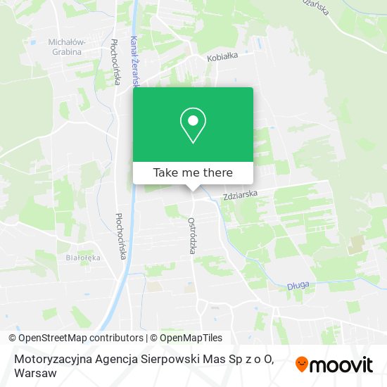 Motoryzacyjna Agencja Sierpowski Mas Sp z o O map