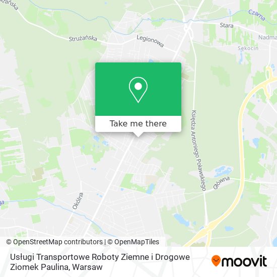 Usługi Transportowe Roboty Ziemne i Drogowe Ziomek Paulina map