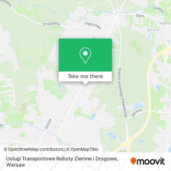 Карта Uslugi Transportowe Roboty Ziemne i Drogowe