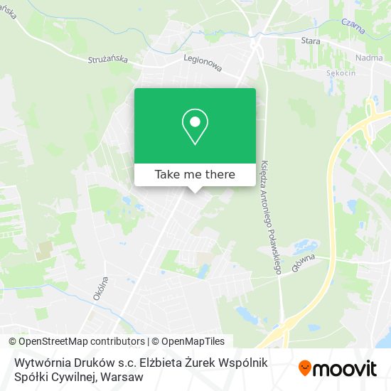 Wytwórnia Druków s.c. Elżbieta Żurek Wspólnik Spółki Cywilnej map