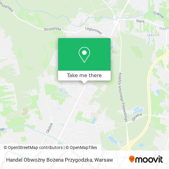 Handel Obwoźny Bożena Przygodzka map