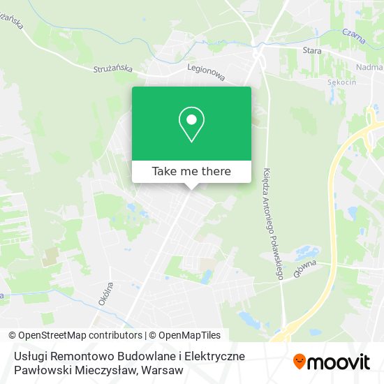 Usługi Remontowo Budowlane i Elektryczne Pawłowski Mieczysław map