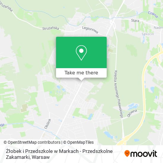 Żłobek i Przedszkole w Markach - Przedszkolne Zakamarki map