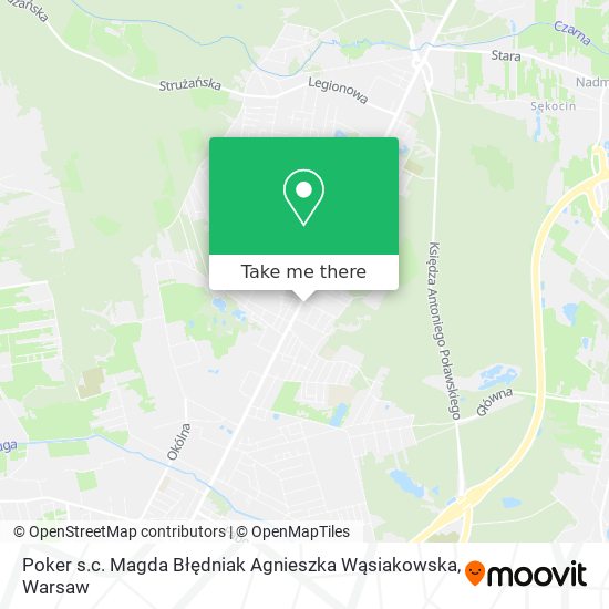 Poker s.c. Magda Błędniak Agnieszka Wąsiakowska map