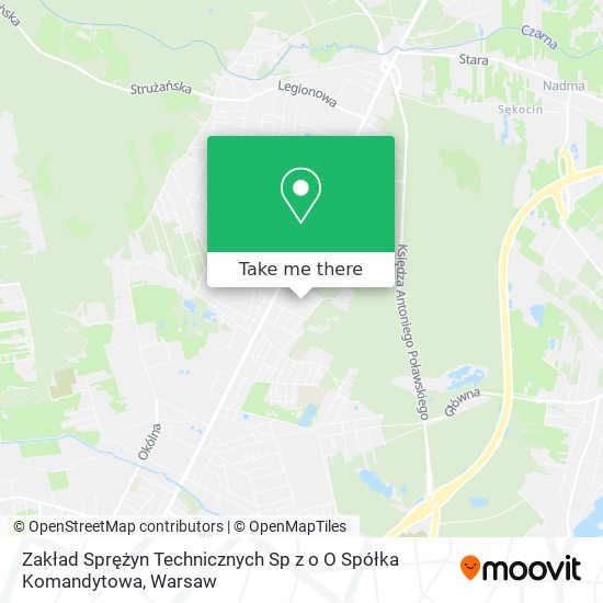 Zakład Sprężyn Technicznych Sp z o O Spółka Komandytowa map