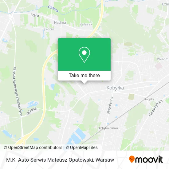 M.K. Auto-Serwis Mateusz Opatowski map