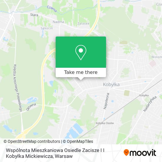 Wspólnota Mieszkaniowa Osiedle Zacisze I I Kobyłka Mickiewicza map