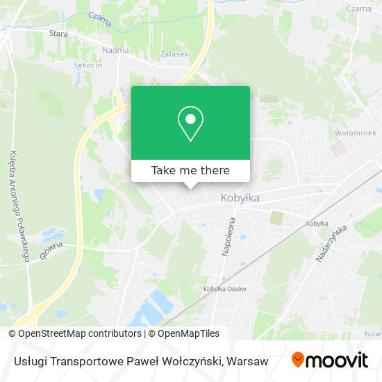 Usługi Transportowe Paweł Wołczyński map