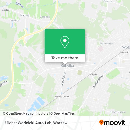 Michał Wodnicki Auto-Lab map