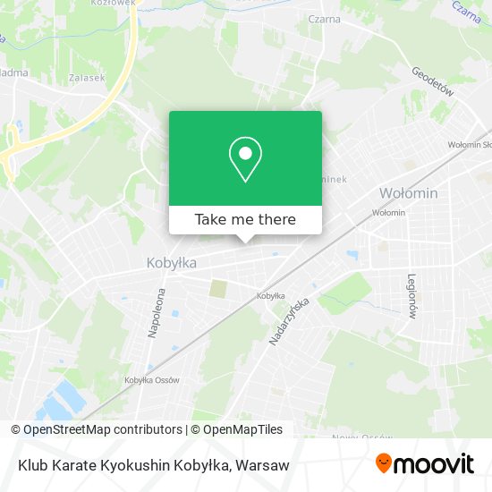 Klub Karate Kyokushin Kobyłka map