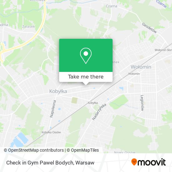 Check in Gym Pawel Bodych map