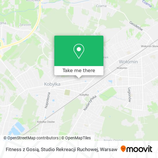 Fitness z Gosią, Studio Rekreacji Ruchowej map