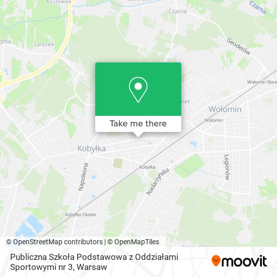 Publiczna Szkoła Podstawowa z Oddziałami Sportowymi nr 3 map