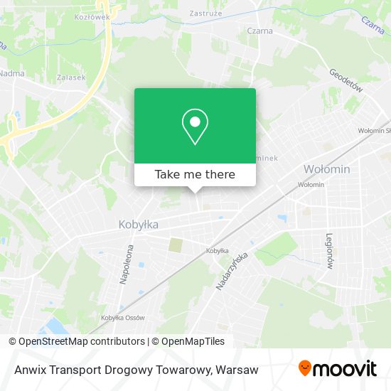 Anwix Transport Drogowy Towarowy map