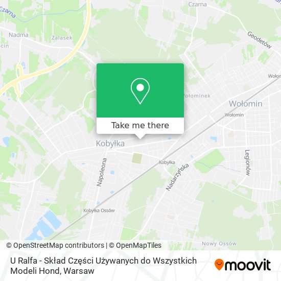 U Ralfa - Skład Części Używanych do Wszystkich Modeli Hond map