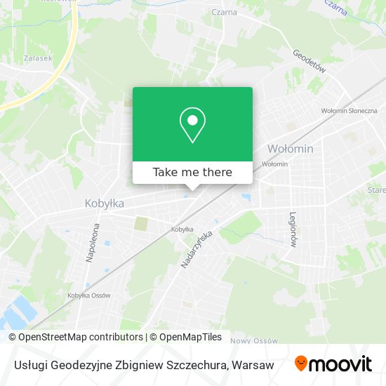 Usługi Geodezyjne Zbigniew Szczechura map