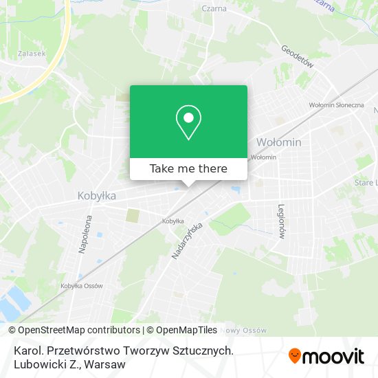 Karol. Przetwórstwo Tworzyw Sztucznych. Lubowicki Z. map