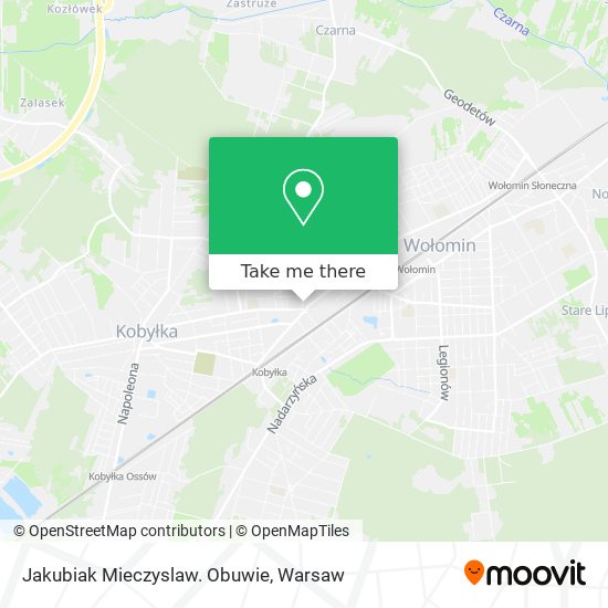 Jakubiak Mieczyslaw. Obuwie map