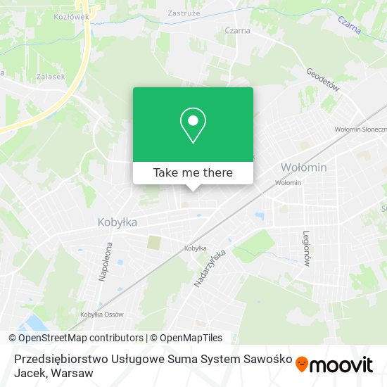 Przedsiębiorstwo Usługowe Suma System Sawośko Jacek map