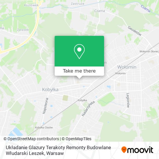 Układanie Glazury Terakoty Remonty Budowlane Włudarski Leszek map