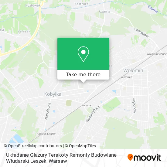 Układanie Glazury Terakoty Remonty Budowlane Włudarski Leszek map