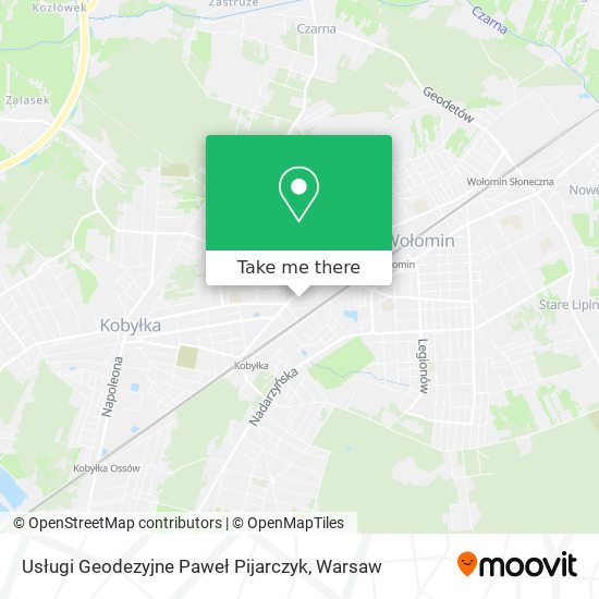 Usługi Geodezyjne Paweł Pijarczyk map