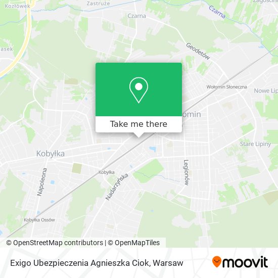 Exigo Ubezpieczenia Agnieszka Ciok map