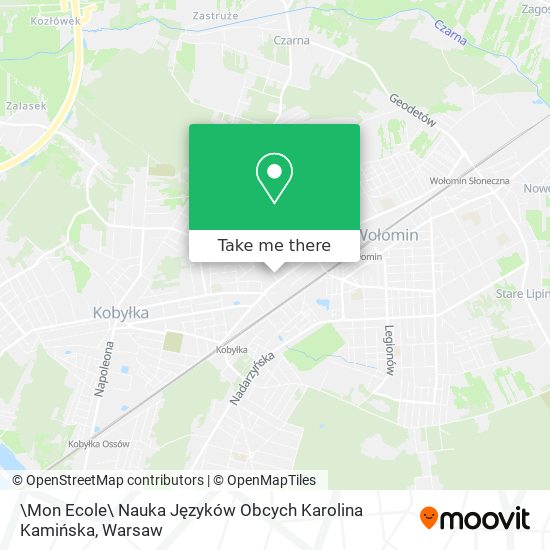 \Mon Ecole\ Nauka Języków Obcych Karolina Kamińska map