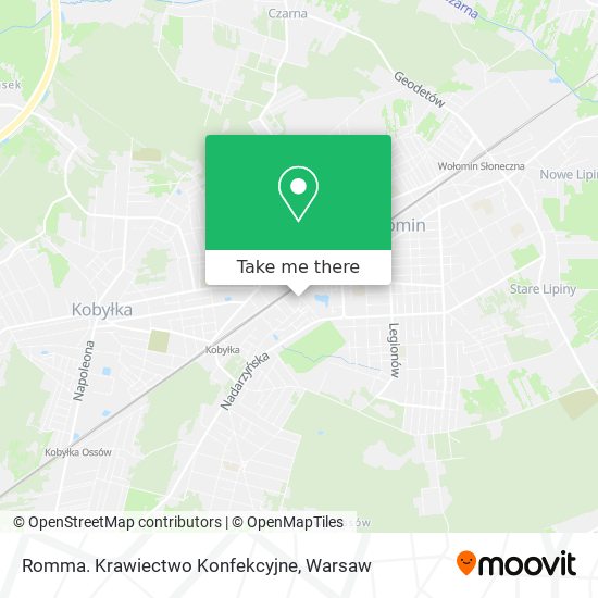 Romma. Krawiectwo Konfekcyjne map