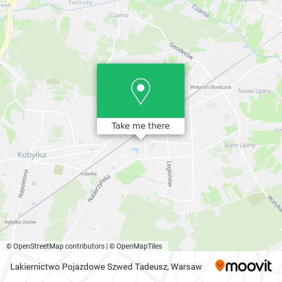 Lakiernictwo Pojazdowe Szwed Tadeusz map