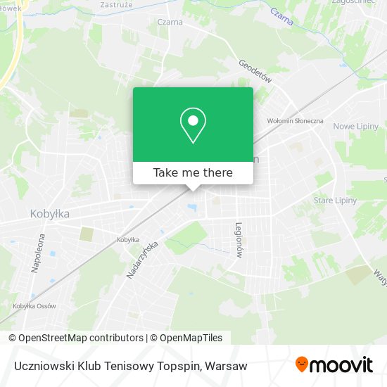 Uczniowski Klub Tenisowy Topspin map