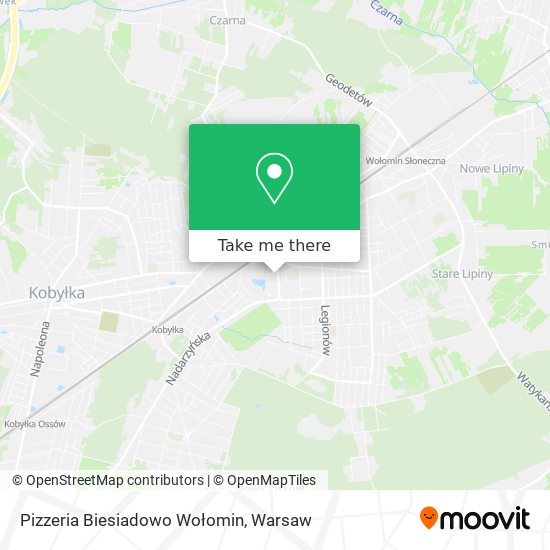 Pizzeria Biesiadowo Wołomin map