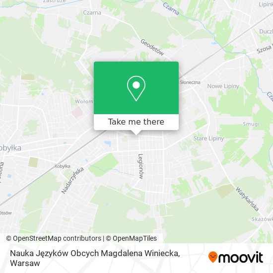 Nauka Języków Obcych Magdalena Winiecka map