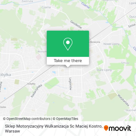 Карта Sklep Motoryzacyjny Wulkanizacja Sc Maciej Kostro